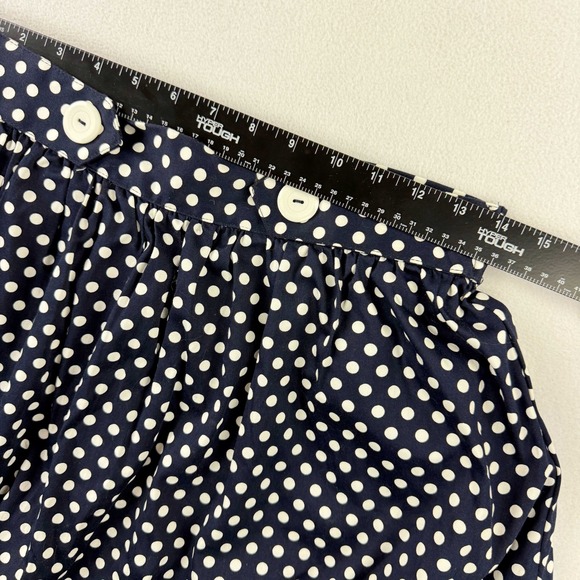MODCLOTH‎ Polka Dot A-Line Knee Length Skirt Size MEDIUM Womens Navy White - Picture 3 of 7